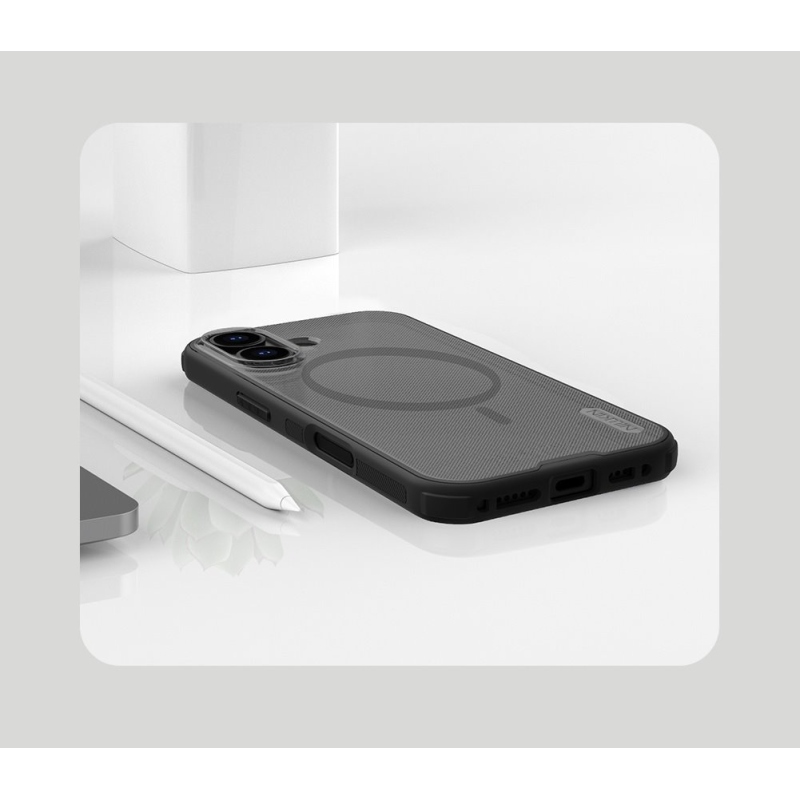 Nillkin Super Frosted PRO Magnetický zadný kryt pre Apple iPhone 17 Transparent Black