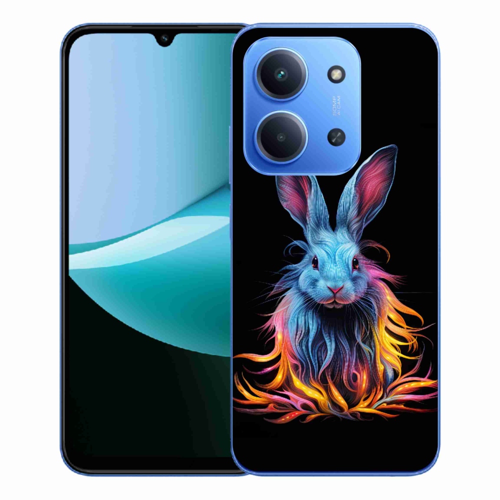 Gélový kryt mmCase na Xiaomi Redmi 15C 4G/5G (173mm) - abstraktný zajac