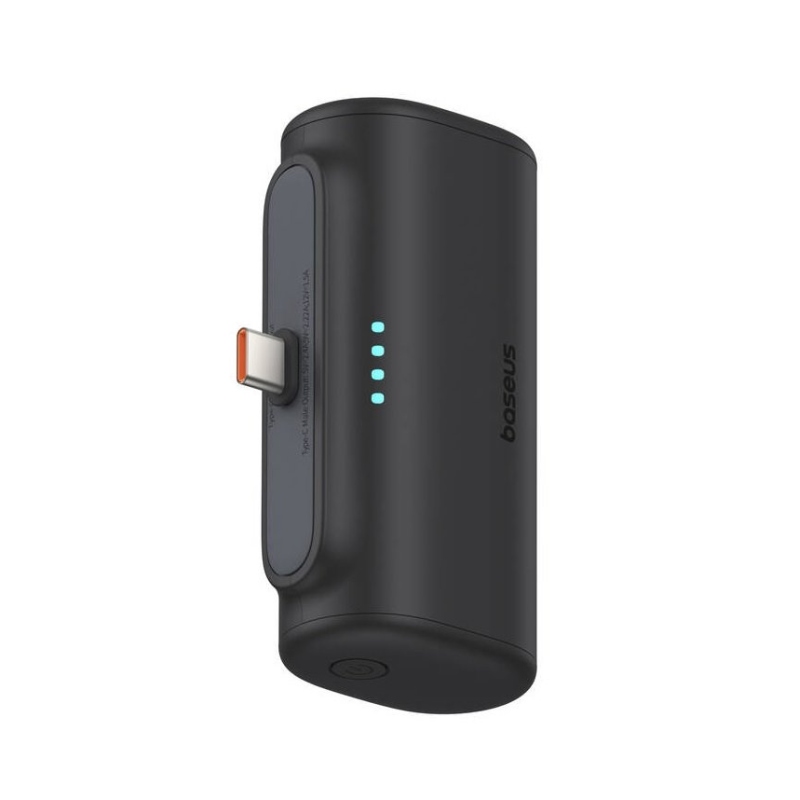 Baseus Compact 20W Fast Charge USB-C Powerbank 5000mAh Cluster Black