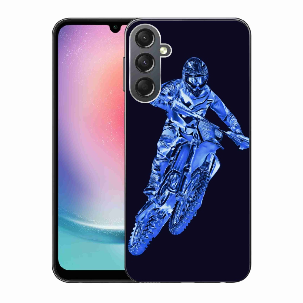 Gélový kryt mmCase na Samsung Galaxy A24 - motocross 1