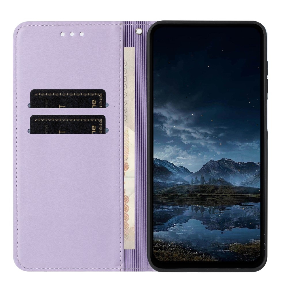 Line knižkové puzdro na Samsung Galaxy A27 - fialové