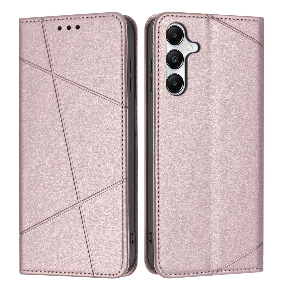 Line knižkové púzdro na Samsung Galaxy A27 - ružovozlaté