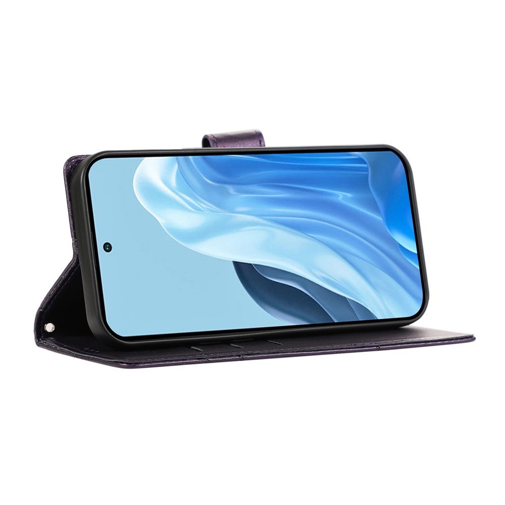 Line knižkové púzdro na Samsung Galaxy S26+ - fialové