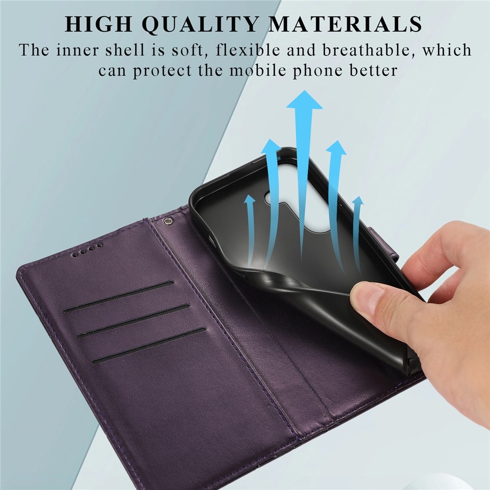 Line knižkové puzdro na Samsung Galaxy S26 - fialové