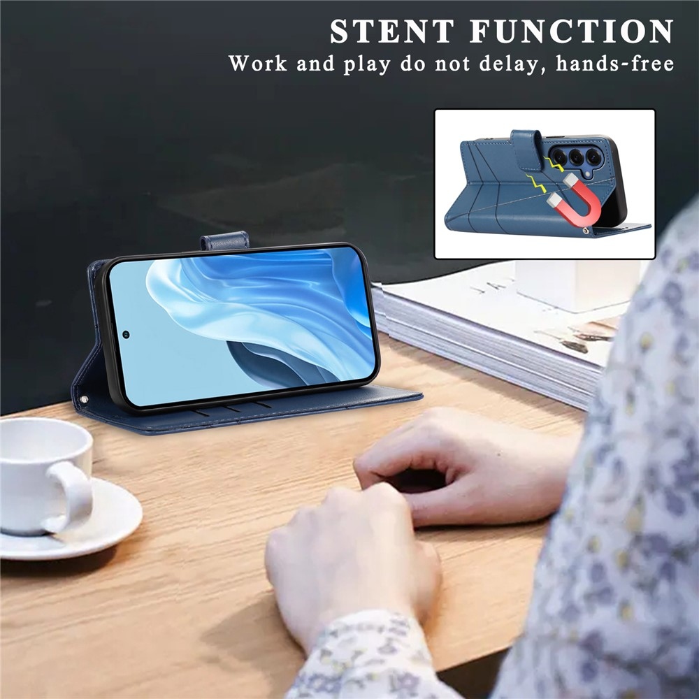 Line knižkové púzdro na Samsung Galaxy S26 - modré