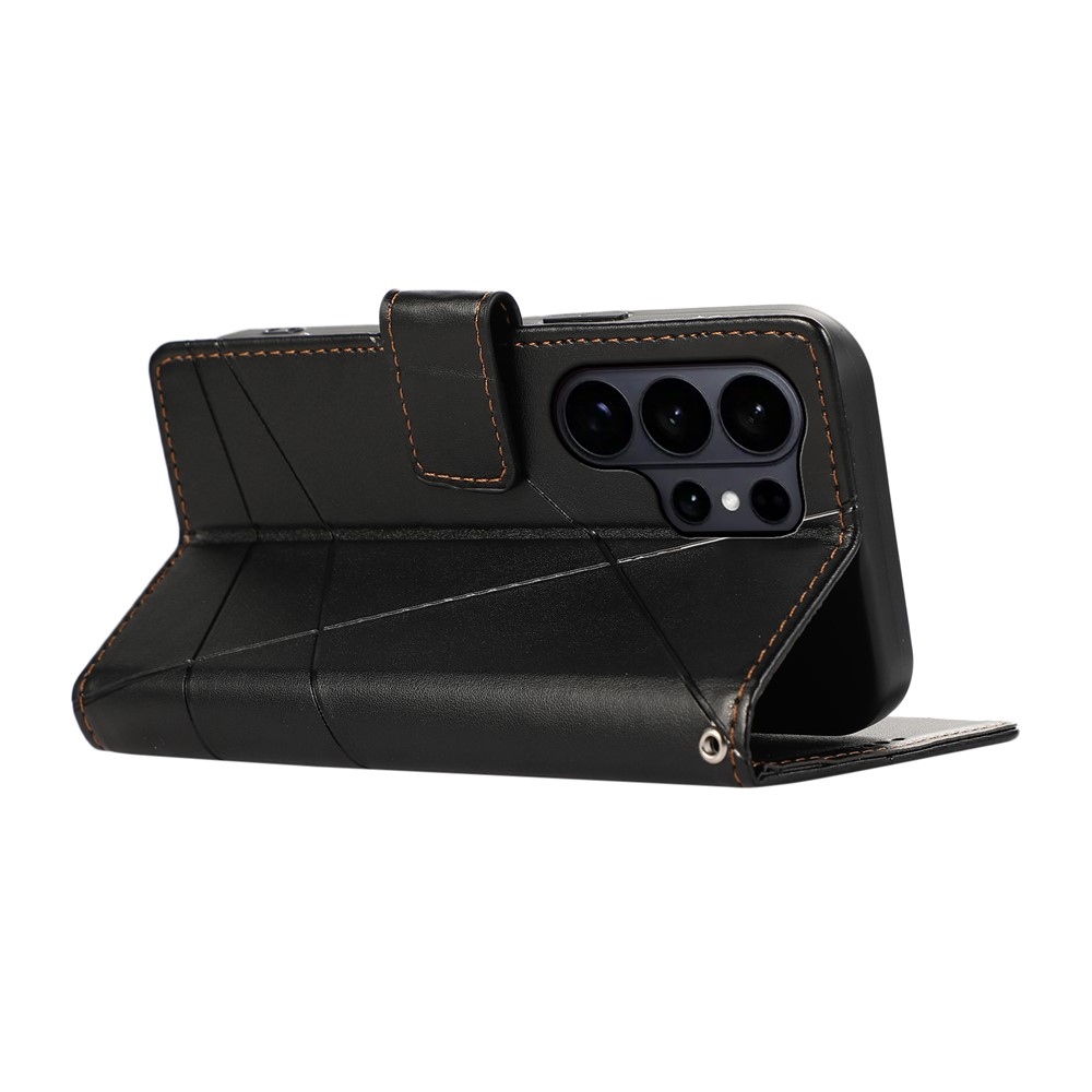 Line knižkové púzdro na Samsung Galaxy S26 Ultra - čierne