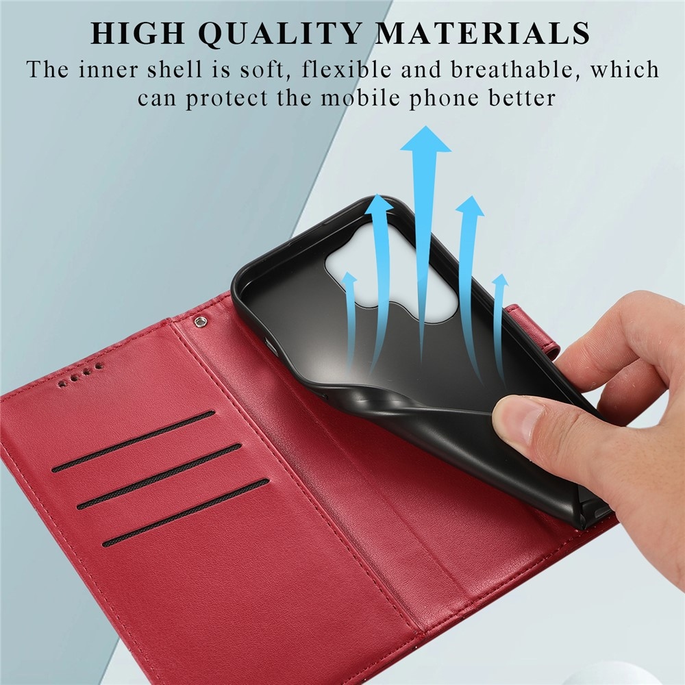 Line knižkové púzdro na Samsung Galaxy S26 Ultra - červené