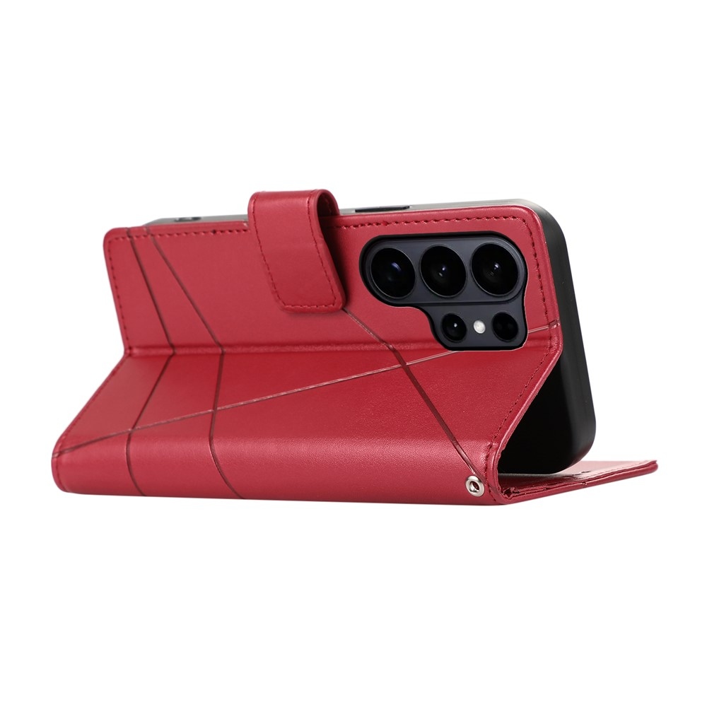 Line knižkové púzdro na Samsung Galaxy S26 Ultra - červené