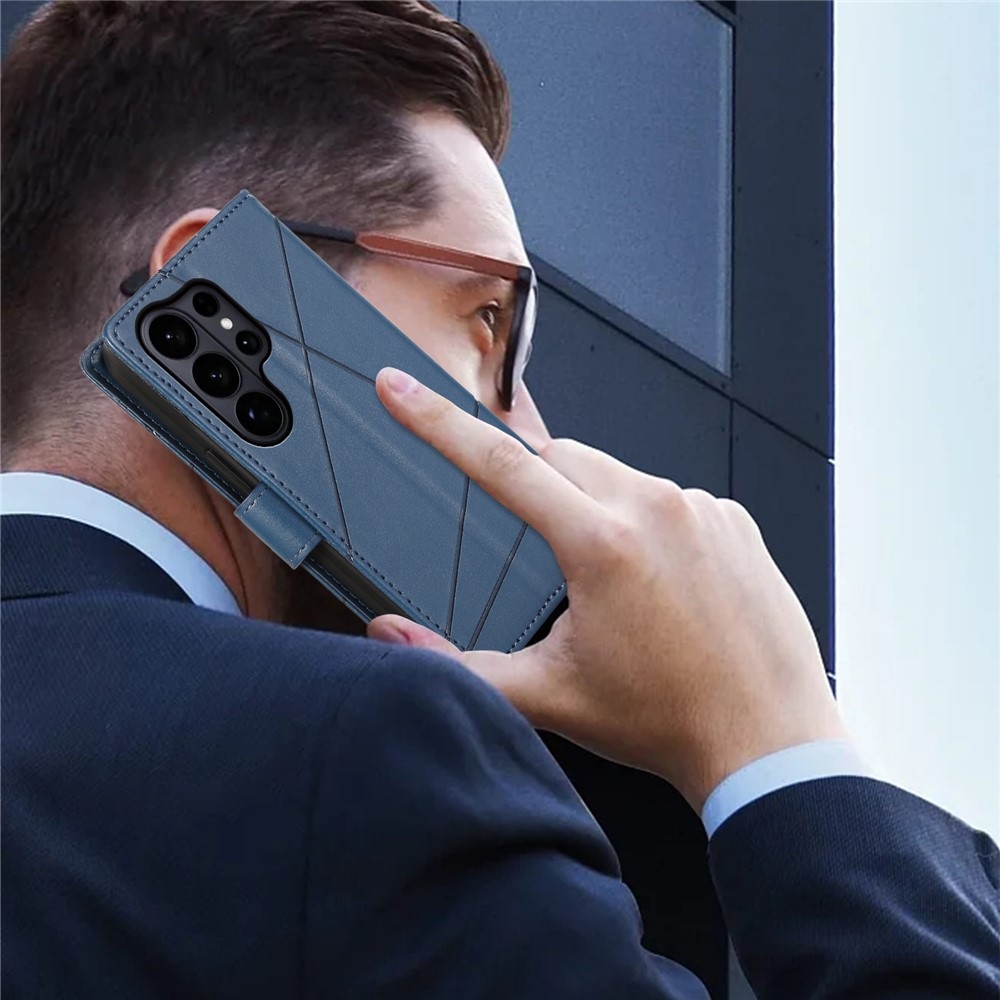 Line knižkové púzdro na Samsung Galaxy S26 Ultra - modré