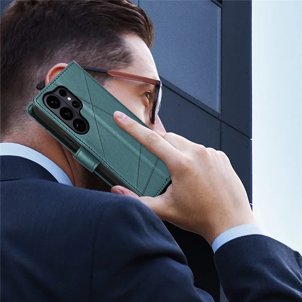 Line knižkové púzdro na Samsung Galaxy S26 Ultra - zelené