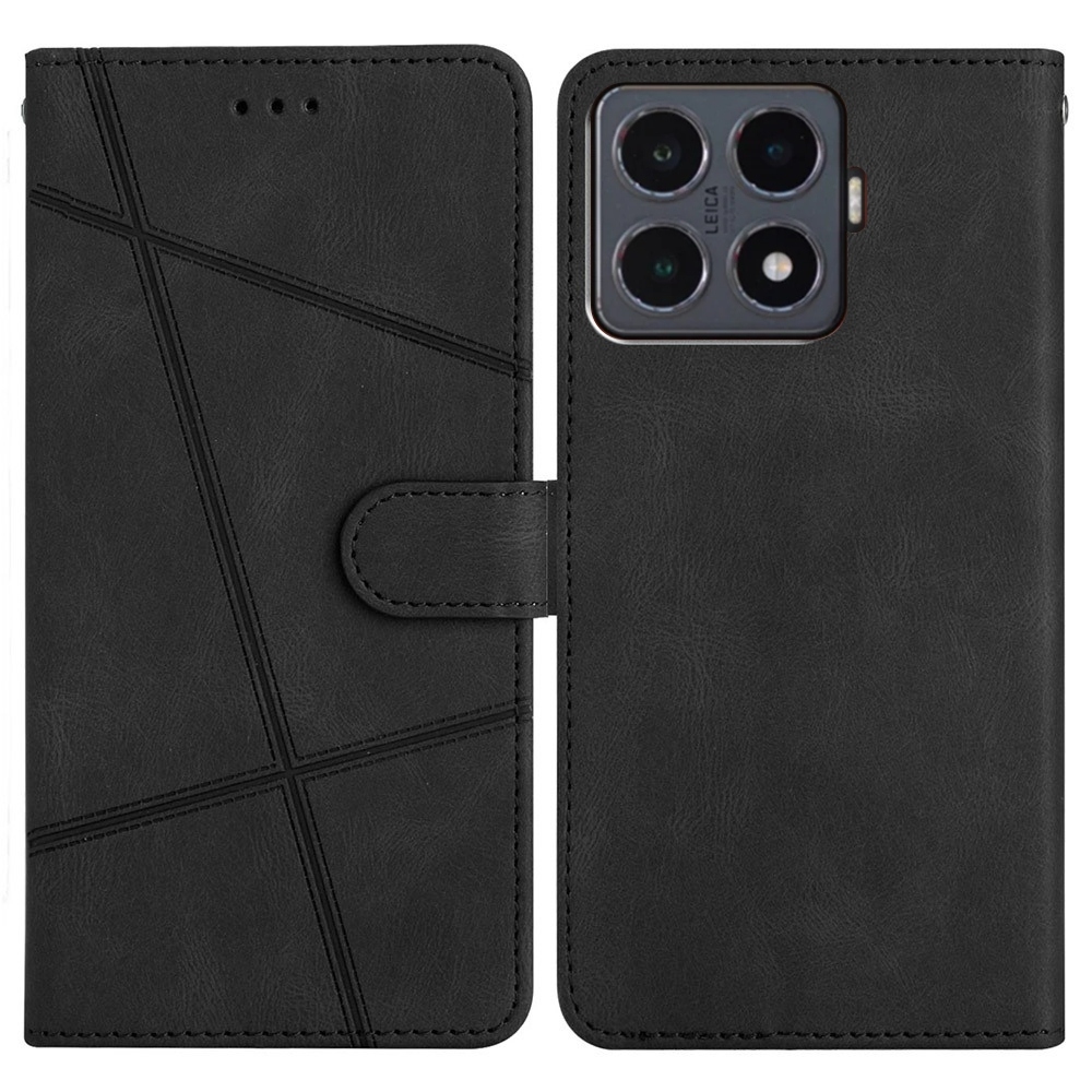 Line knižkové púzdro na Xiaomi 15T Pro - čierne