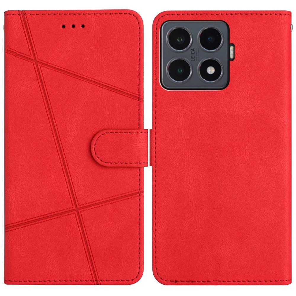 Line knižkové púzdro na Xiaomi 15T Pro - červené