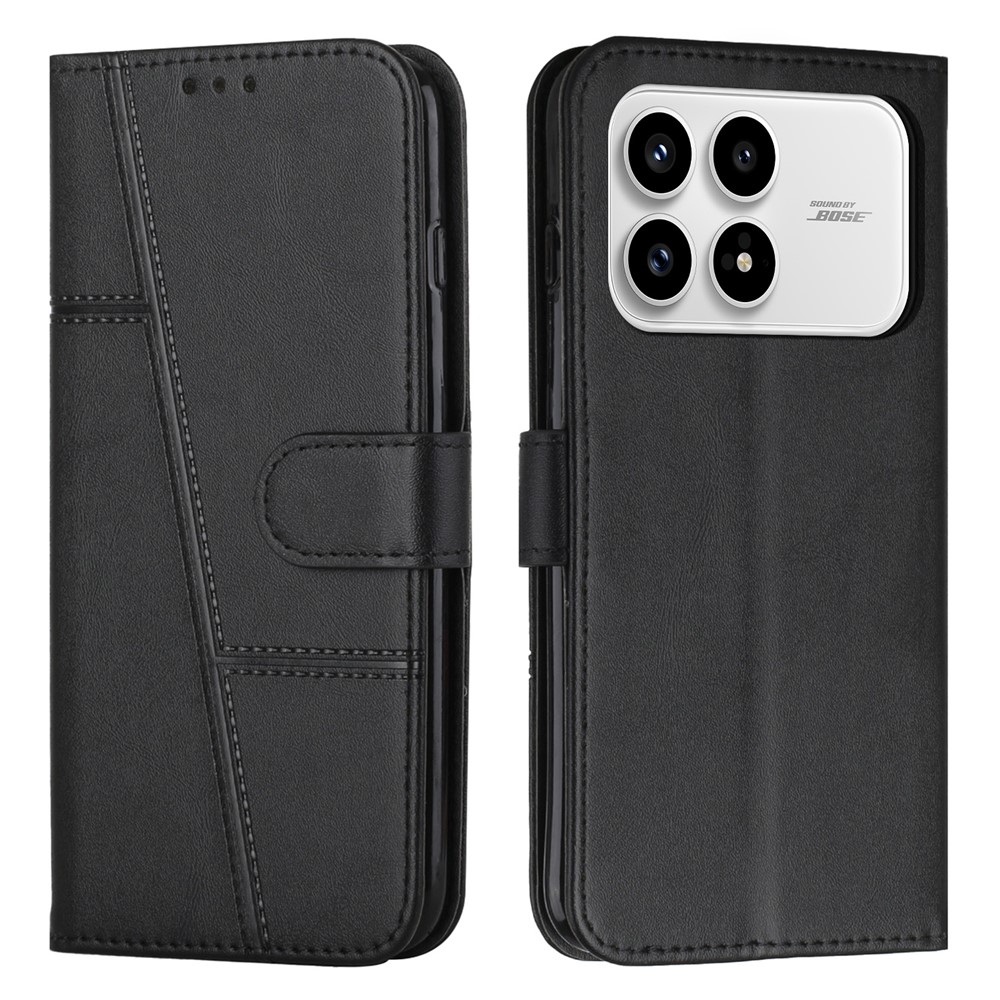 Line knižkové puzdro na Xiaomi Poco F8 Pro 5G - čierne