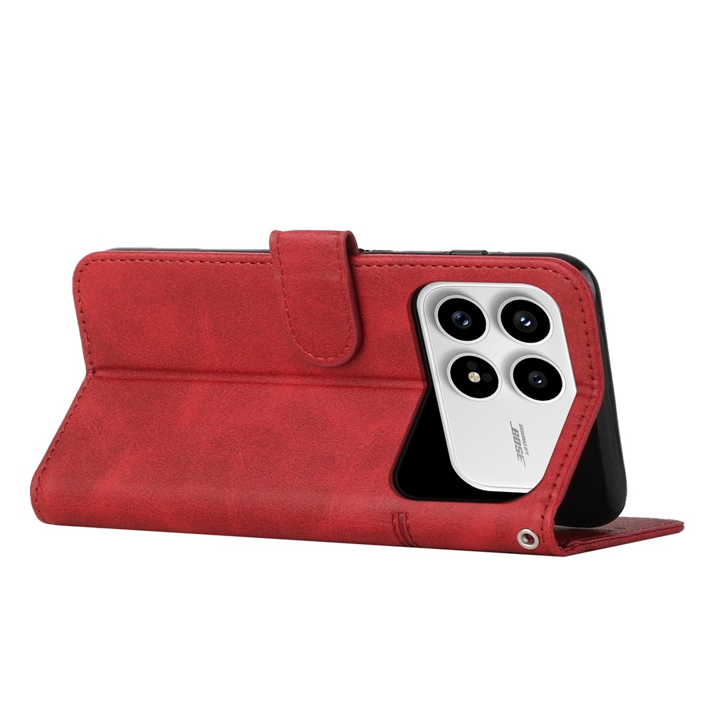 Line knižkové púzdro na Xiaomi Poco F8 Pro 5G - červené