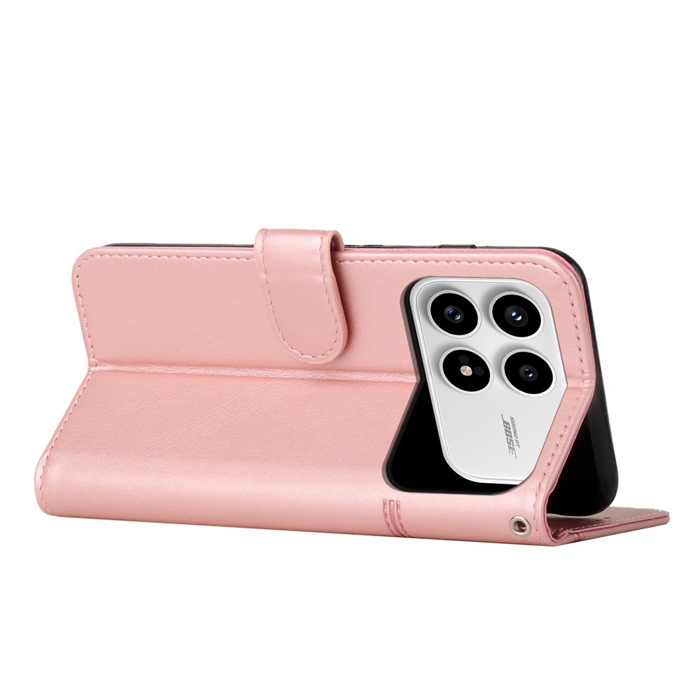 Line knižkové púzdro na Xiaomi Poco F8 Pro 5G - ružovozlaté