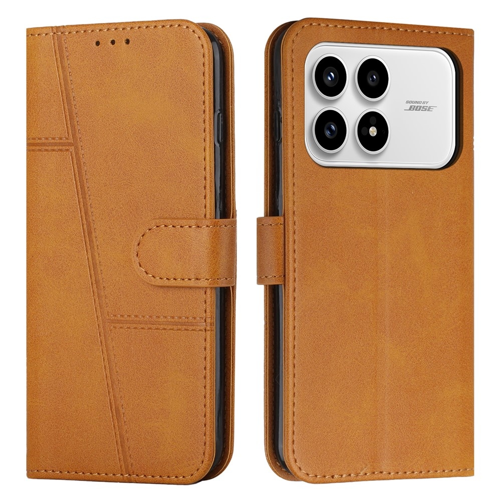 Line knižkové puzdro na Xiaomi Poco F8 Pro 5G - žlté