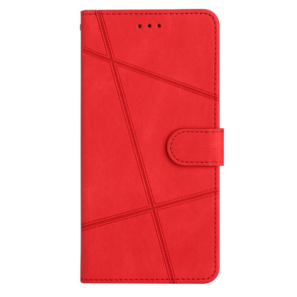 Line knižkové púzdro na Xiaomi Poco M8 5G/Redmi Note 15 5G - červené