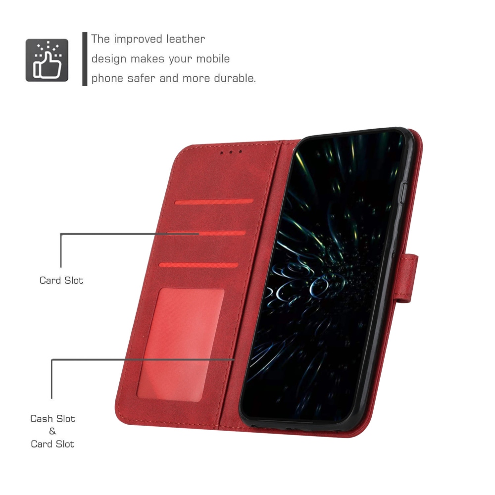 Line knižkové púzdro na Xiaomi Redmi A7 Pro - červené