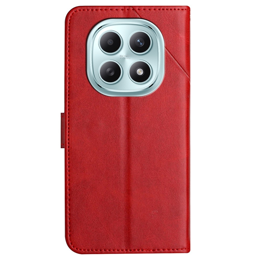 Line knižkové púzdro na Xiaomi Redmi Note 15 4G - červené