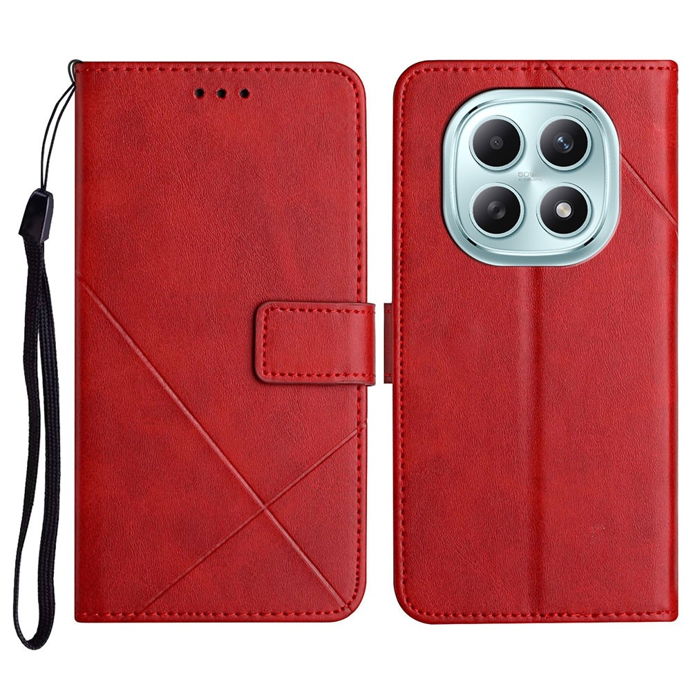 Line knižkové púzdro na Xiaomi Redmi Note 15 4G - červené