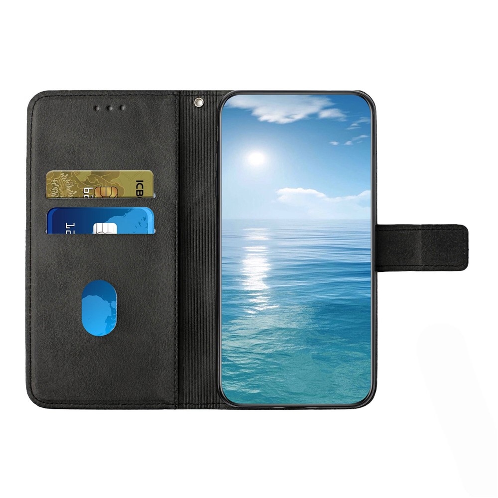 Line knižkové púzdro na Xiaomi Redmi Note 15 Pro 4G - čierne