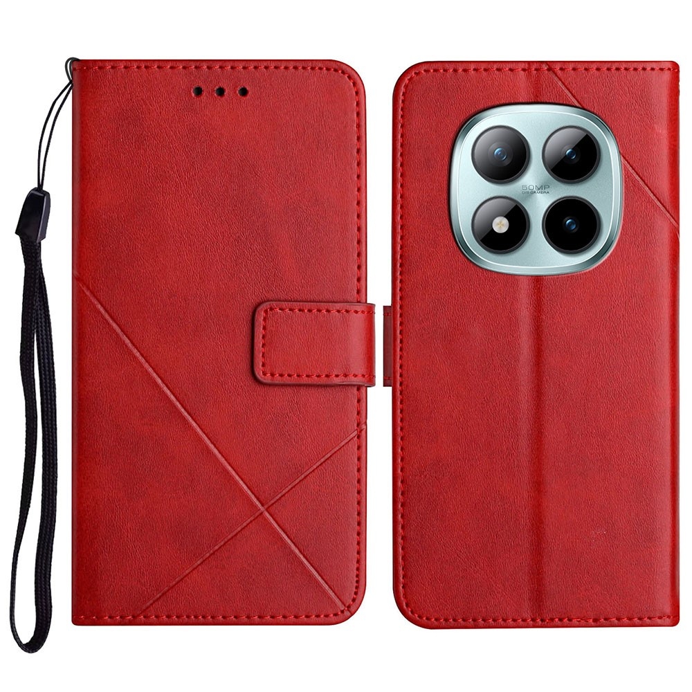 Line knižkové puzdro na Xiaomi Redmi Note 15 Pro 4G - červené