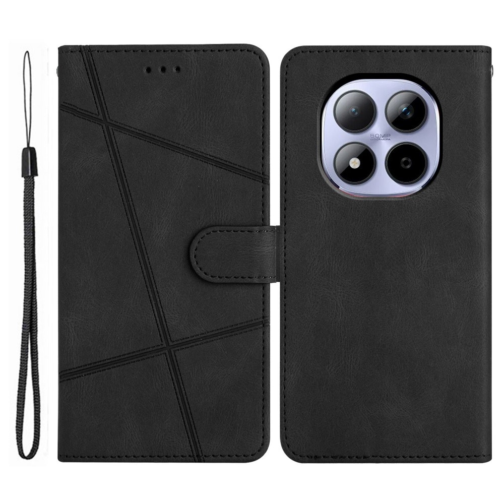 Line knižkové púzdro na Xiaomi Redmi Note 15 Pro 5G - čierne