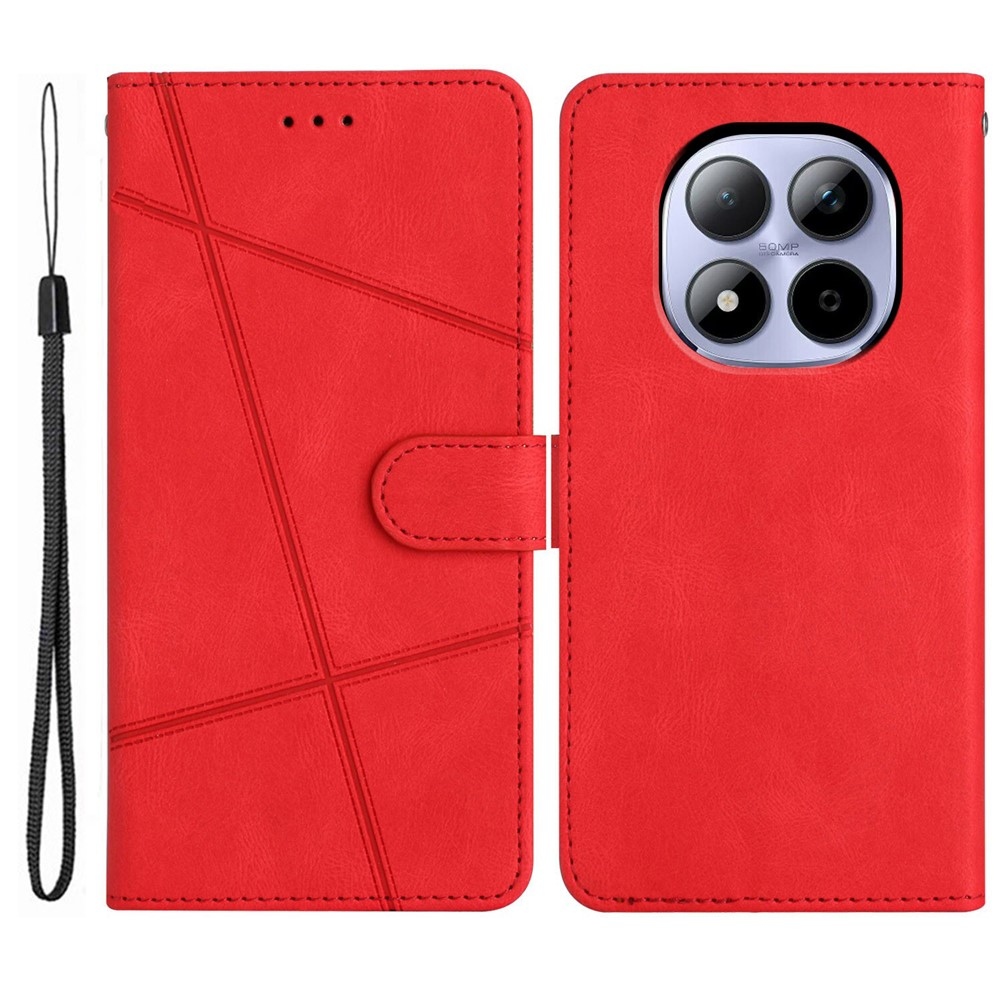 Line knižkové puzdro na Xiaomi Redmi Note 15 Pro 5G - červené