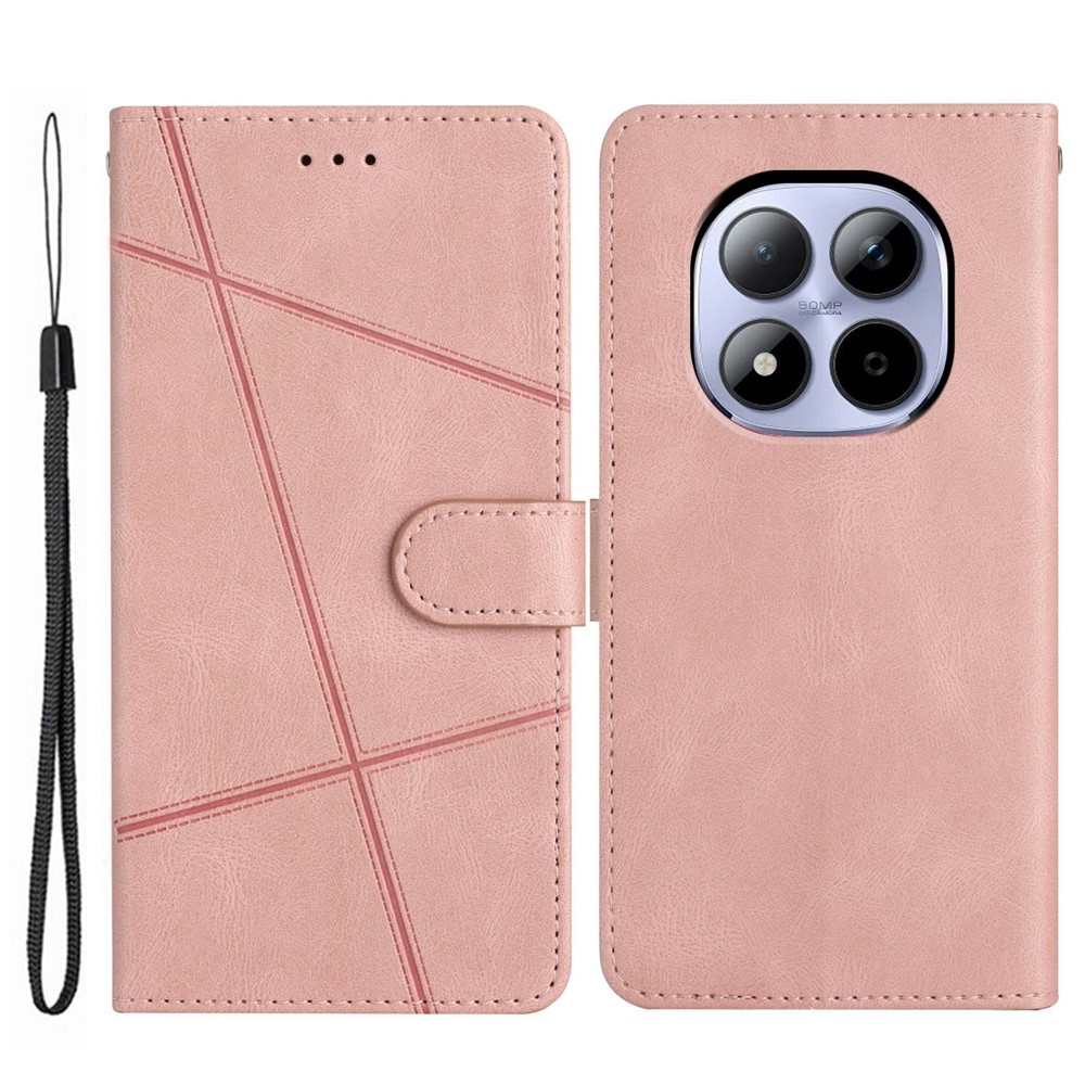 Line knižkové púzdro na Xiaomi Redmi Note 15 Pro 5G - ružovozlaté