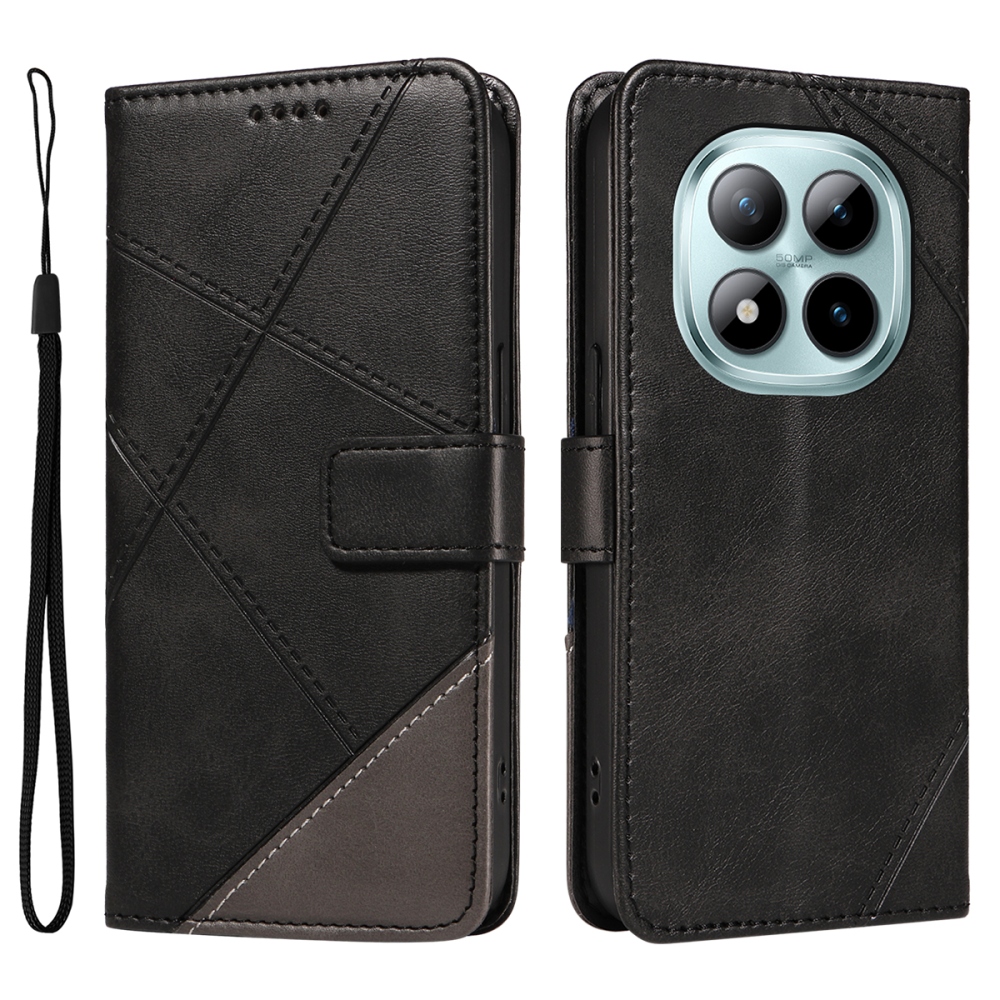 Lines knižkové púzdro na Xiaomi Redmi Note 15 Pro+ 5G - čierne