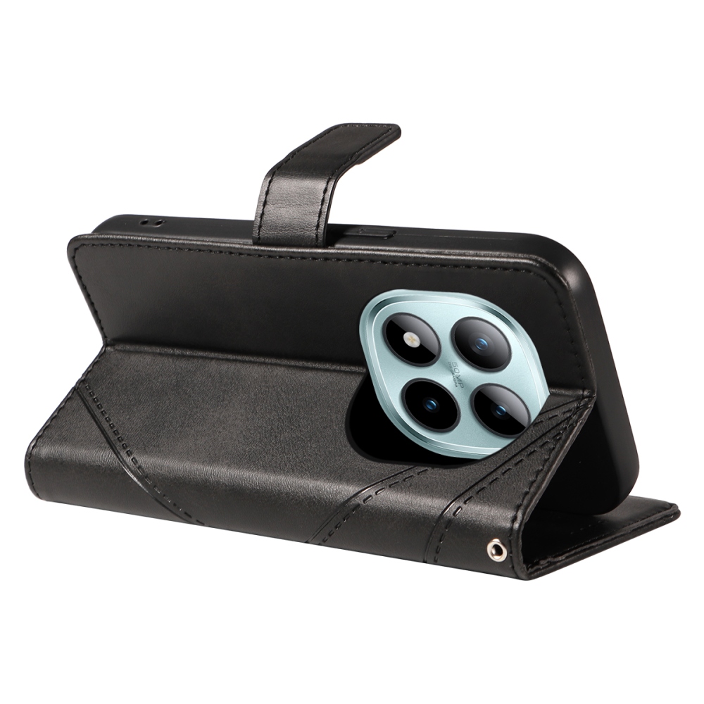 Lines knižkové púzdro na Xiaomi Redmi Note 15 Pro+ 5G - čierne