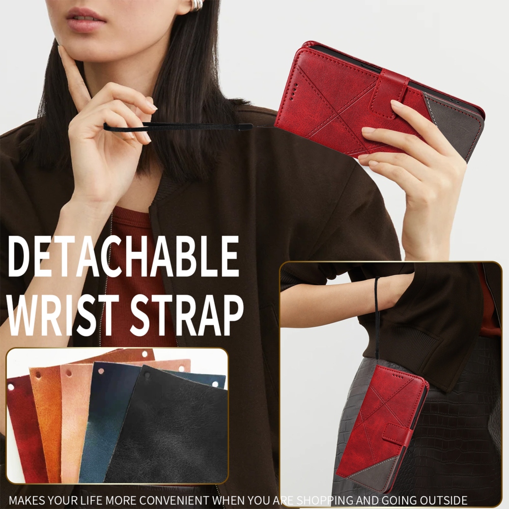 Lines knižkové púzdro na Xiaomi Redmi Note 15 Pro+ 5G - červené