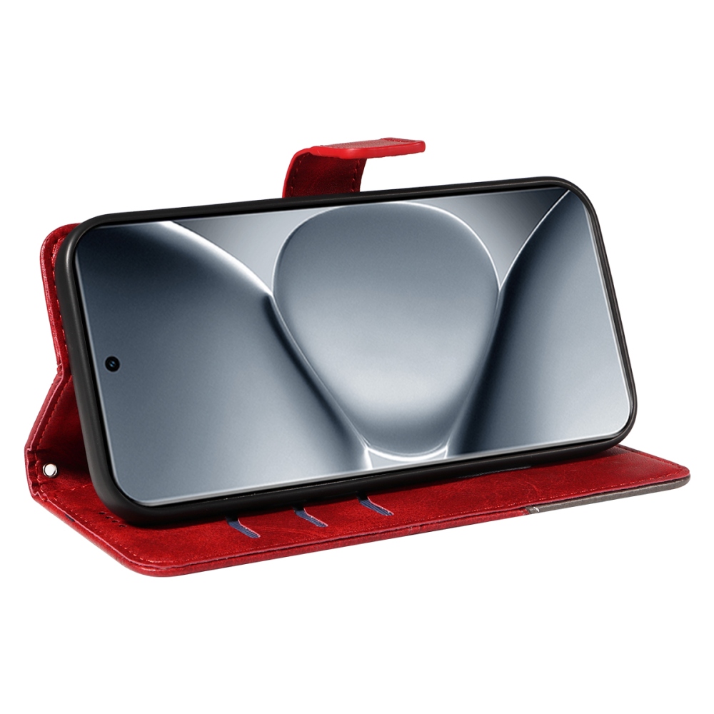 Lines knižkové púzdro na Xiaomi Redmi Note 15 Pro+ 5G - červené