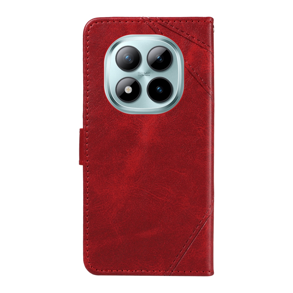 Lines knižkové púzdro na Xiaomi Redmi Note 15 Pro+ 5G - červené