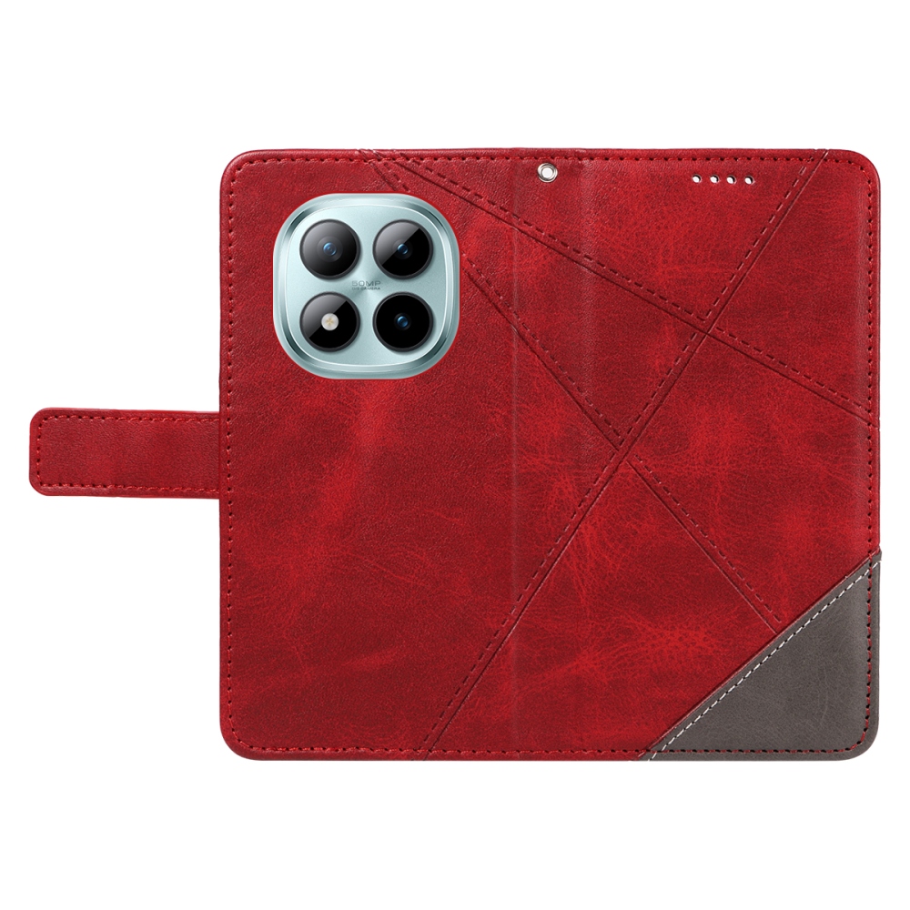 Lines knižkové púzdro na Xiaomi Redmi Note 15 Pro+ 5G - červené