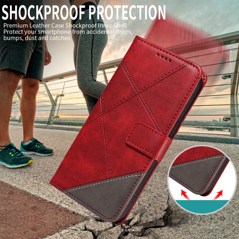 Lines knižkové púzdro na Xiaomi Redmi Note 15 Pro+ 5G - červené