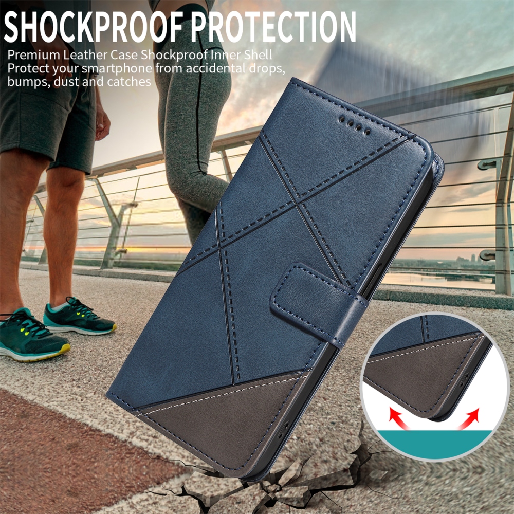 Lines knižkové púzdro na Xiaomi Redmi Note 15 Pro+ 5G - modré