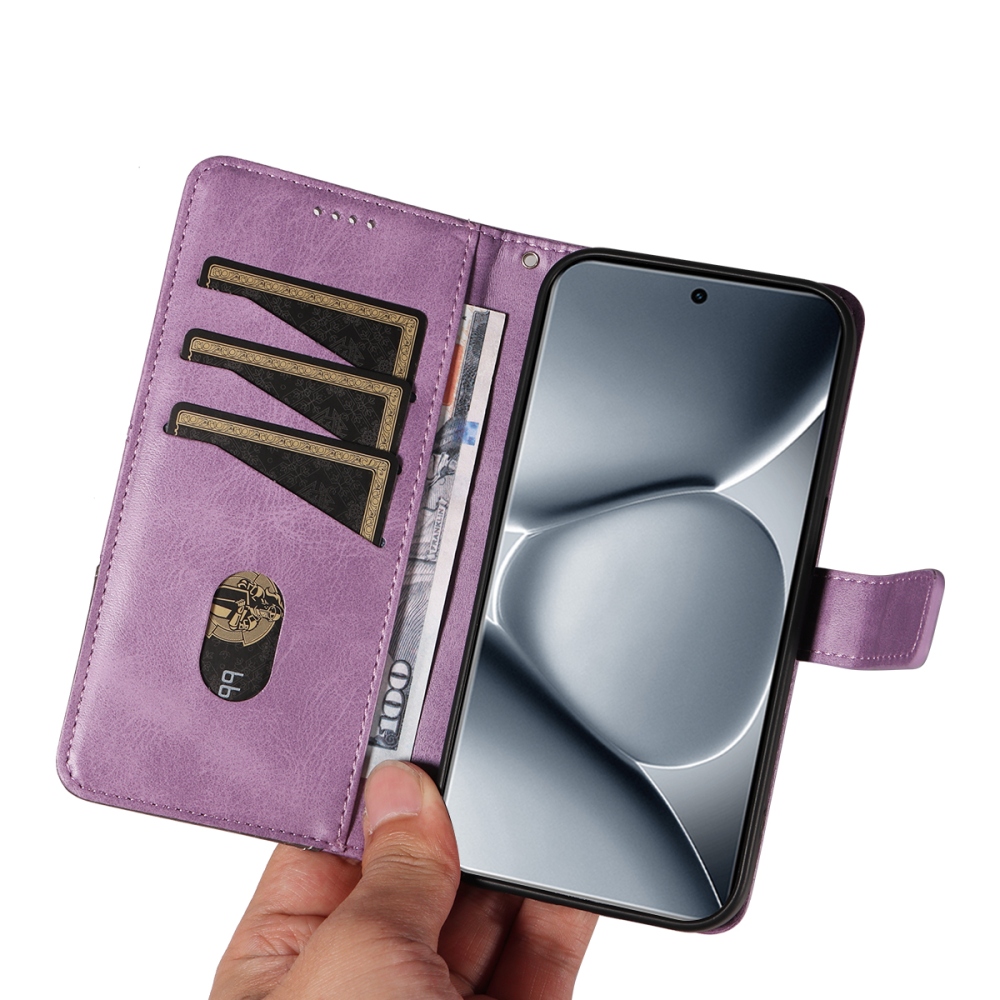 Lines knižkové púzdro na Xiaomi Redmi Note 15 Pro+ 5G - svetlofialové