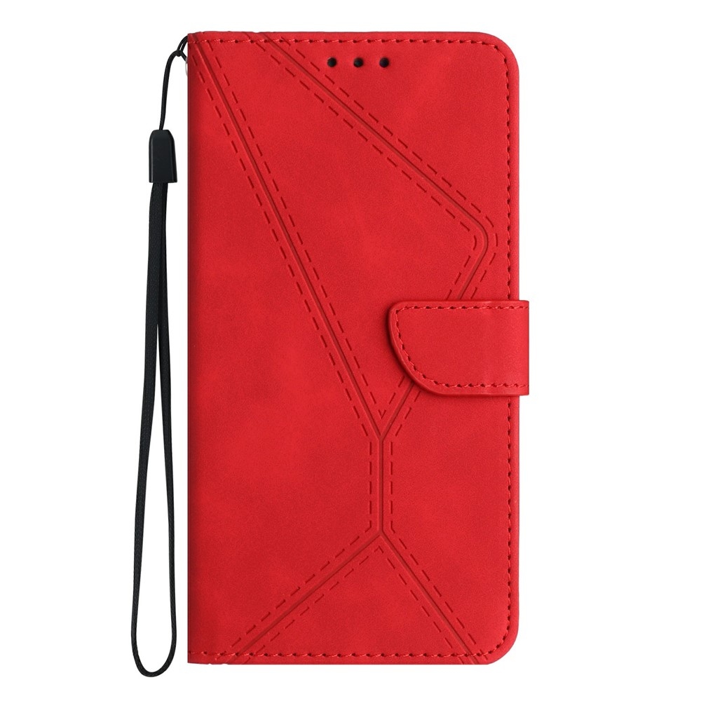 Linesy knižkové púzdro na Infinix Hot 50 Pro - červené