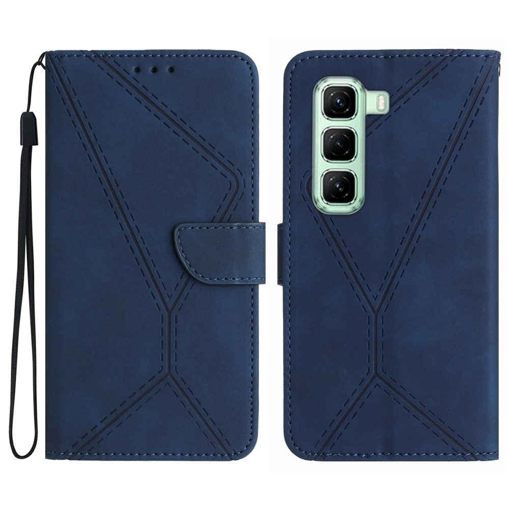Linesy knižkové púzdro na Infinix Hot 50 Pro+ - modré