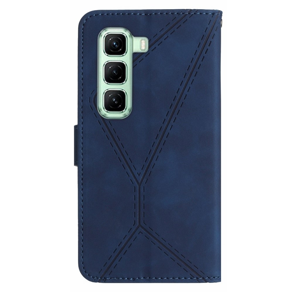 Linesy knižkové púzdro na Infinix Hot 50 Pro+ - modré