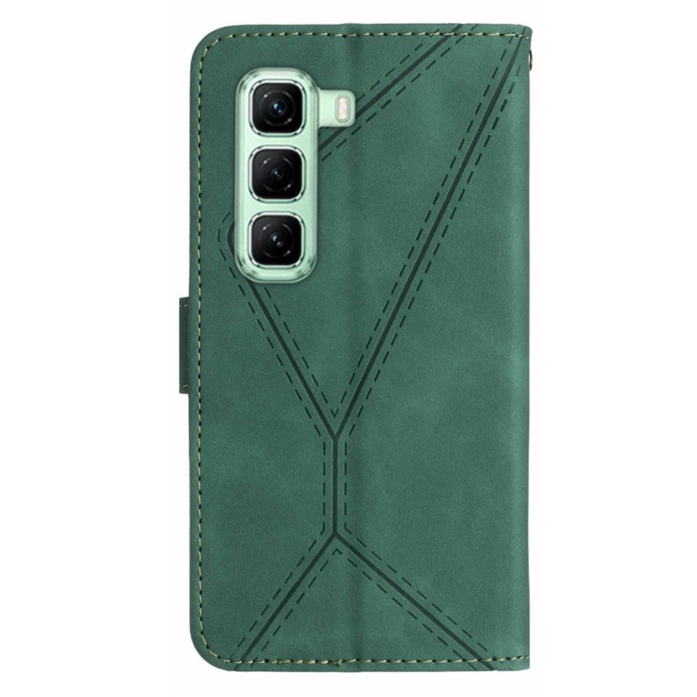 Linesy knižkové púzdro na Infinix Hot 50 Pro - zelené