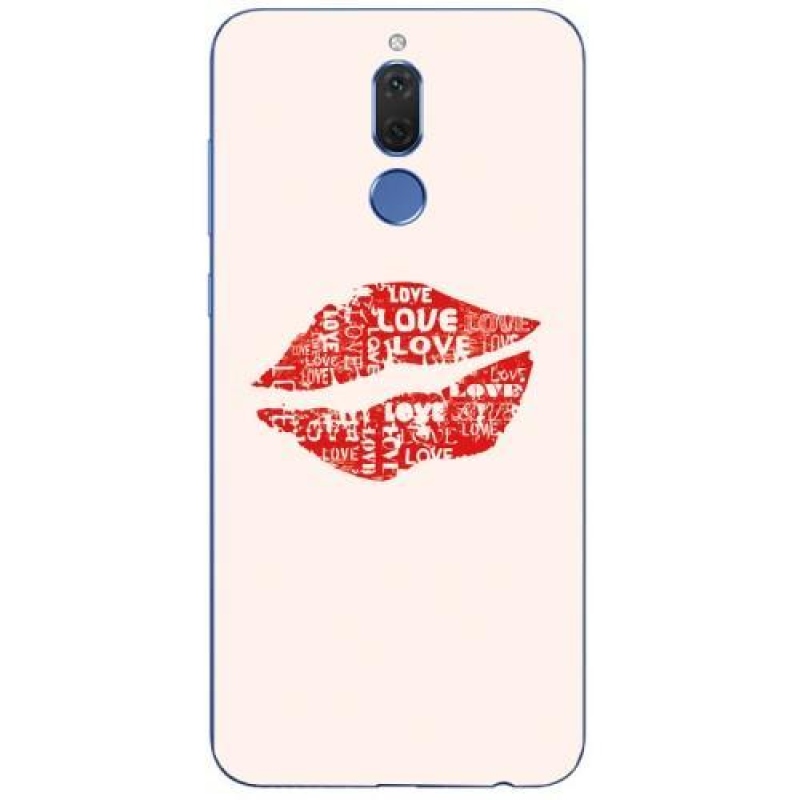 Lips Gélový obal na Huawei Mate 10 Lite - červené perami