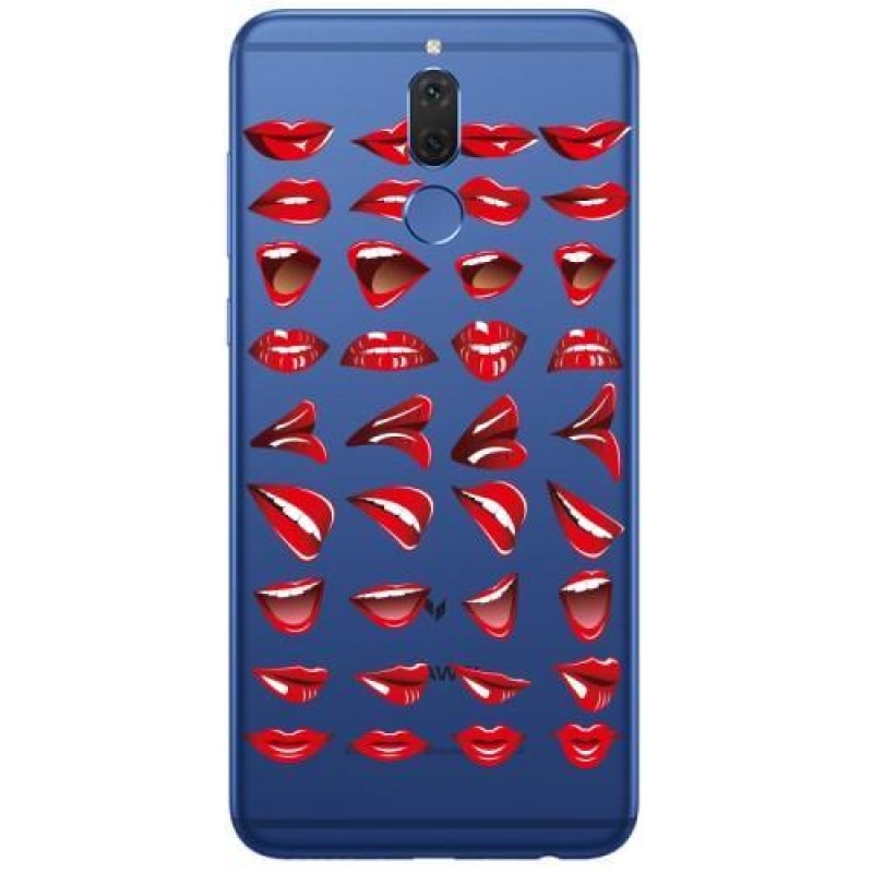 Lips Gélový obal na Huawei Mate 10 Lite - ohnivé perami