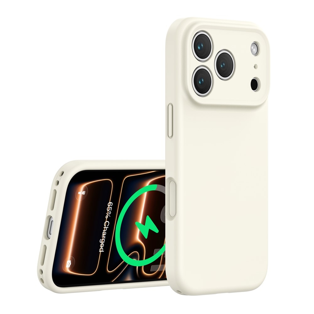 Liquid silikónový obal s MagSafe na iPhone 18 Pro Max/17 Pro Max - biely