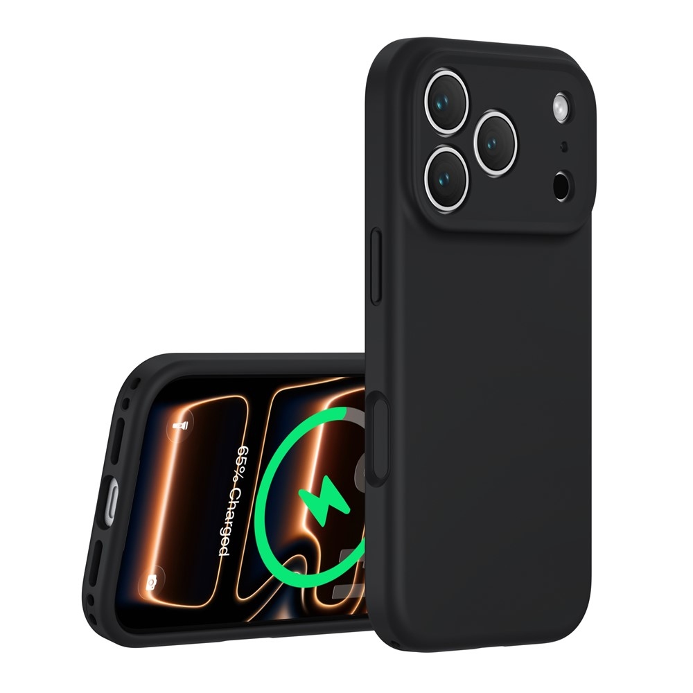 Liquid silikónový obal s MagSafe na iPhone 18 Pro Max/17 Pro Max - čierny