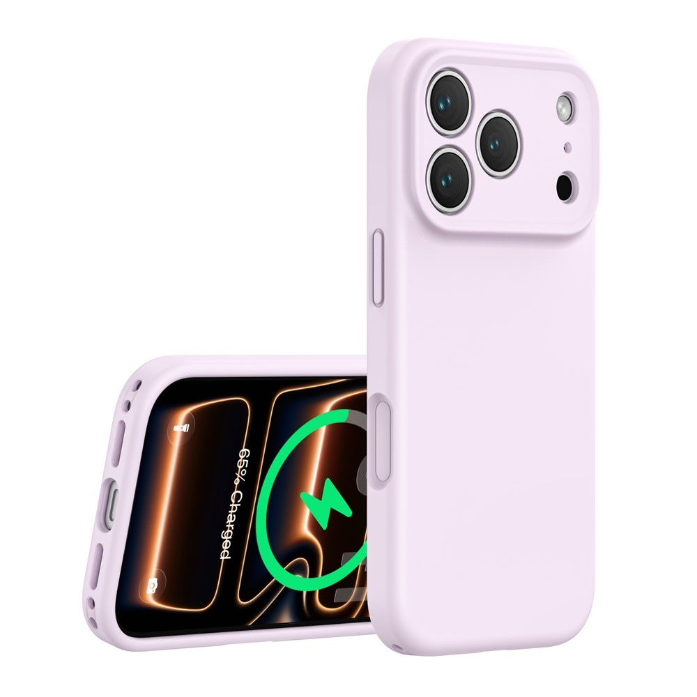 Liquid silikónový obal s MagSafe na iPhone 18 Pro Max/17 Pro Max - fialový