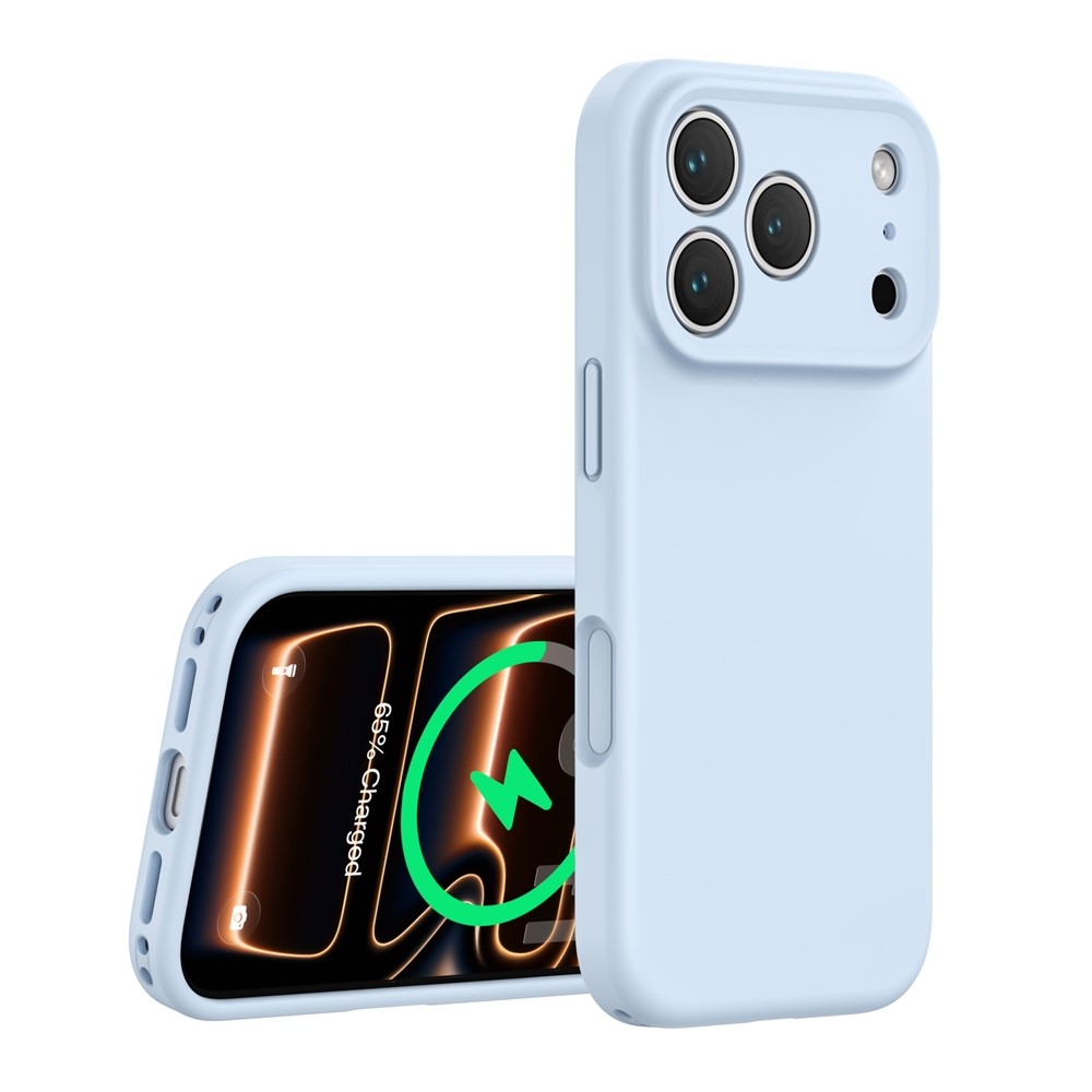 Liquid silikónový obal s MagSafe na iPhone 18 Pro Max/17 Pro Max - svetlomodrý