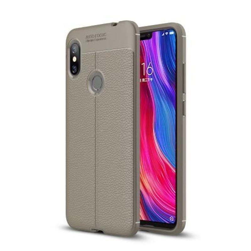 Litch odolný gélový obal na Xiaomi Redmi Note 6 Pro - sivý