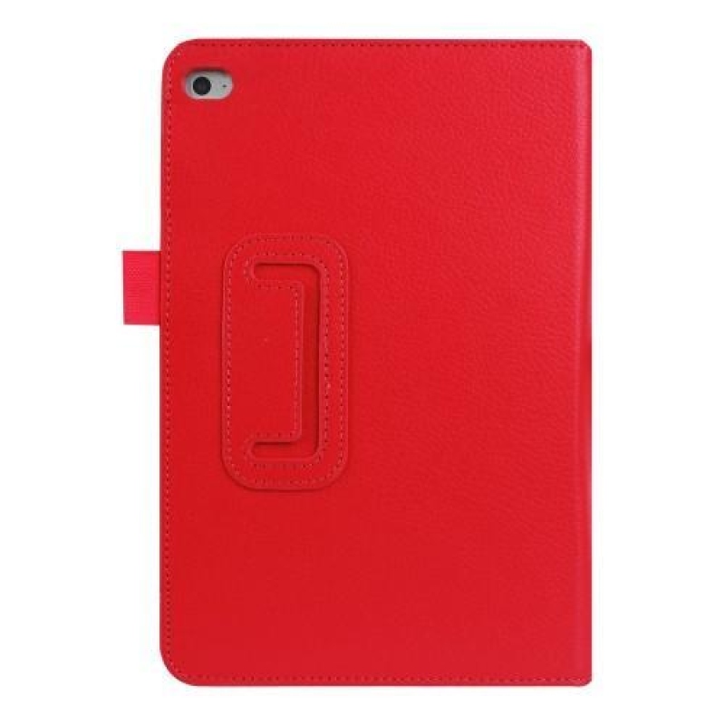 Litch PU kožené puzdro s funkciou stojanu na iPad mini 4 - červené